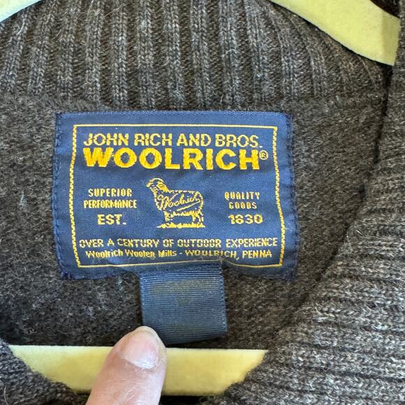 Woolrich Women's M Lambswool Brown Embroidered Topiary Vest - Picture 4 of 7